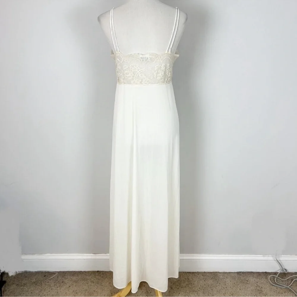 Vintage Eve Stillman Long Nightgown Lace Bodice - Picture 4 of 7